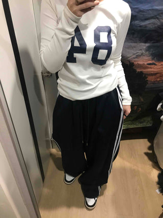 Striped Loose Fit Jogger Training Pants