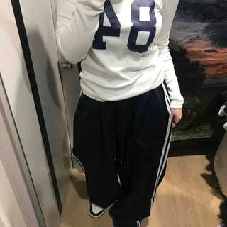 Striped Loose Fit Jogger Training Pants