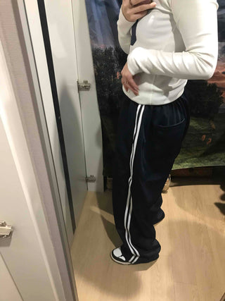 Striped Loose Fit Jogger Training Pants