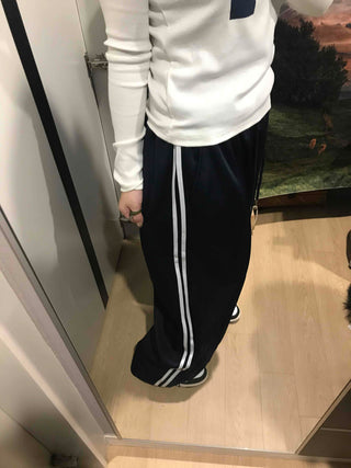 Striped Loose Fit Jogger Training Pants