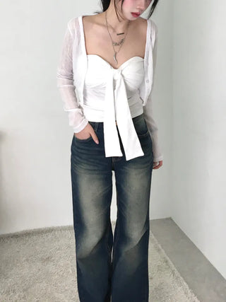 Toru Vintage Washed Denim Long Pants