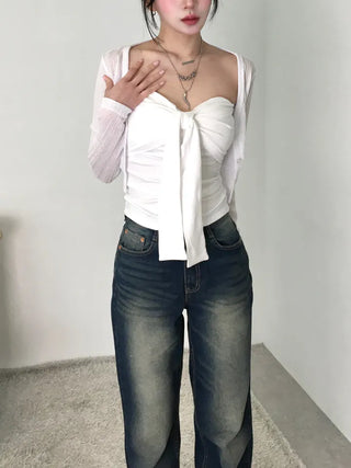 Toru Vintage Washed Denim Long Pants