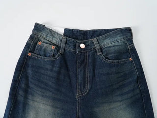 Toru Vintage Washed Denim Long Pants