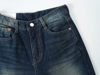 Toru Vintage Washed Denim Long Pants