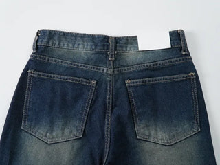 Toru Vintage Washed Denim Long Pants