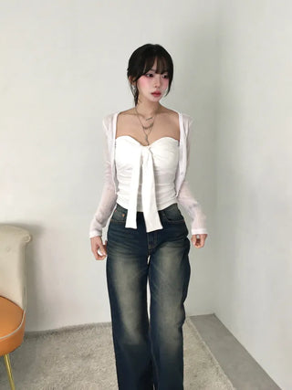Toru Vintage Washed Denim Long Pants