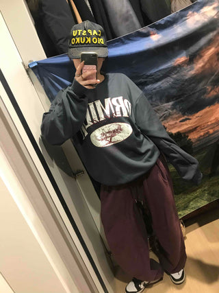 Big Logo Oversized Lettering Sweatshirt
