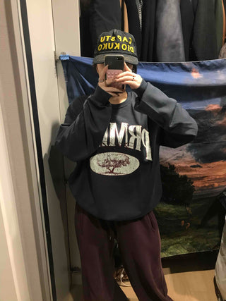 Big Logo Oversized Lettering Sweatshirt