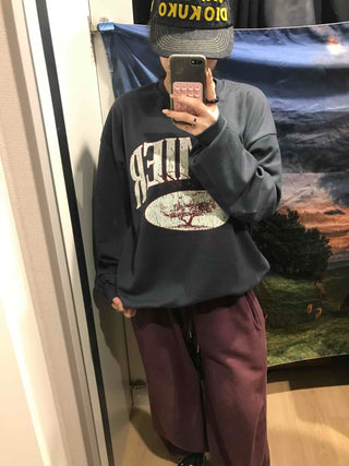 Big Logo Oversized Lettering Sweatshirt