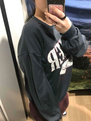 Big Logo Oversized Lettering Sweatshirt