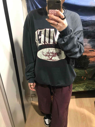 Big Logo Oversized Lettering Sweatshirt