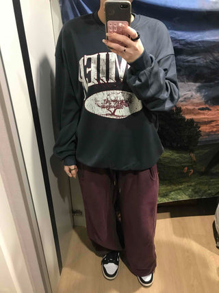 Big Logo Oversized Lettering Sweatshirt