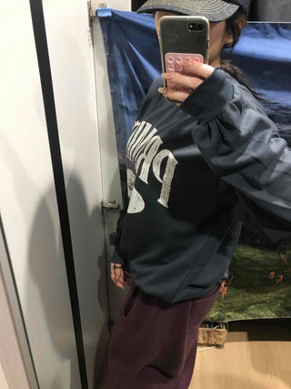 Big Logo Oversized Lettering Sweatshirt