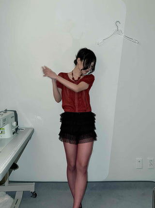 Frill Lace Layered Shorts