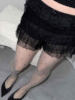 Frill Lace Layered Shorts