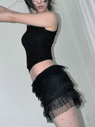 Frill Lace Layered Shorts