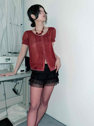 Frill Lace Layered Shorts
