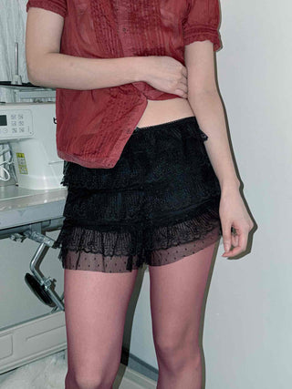 Frill Lace Layered Shorts