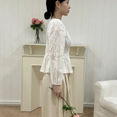 Kerry Flower Banding Blouse