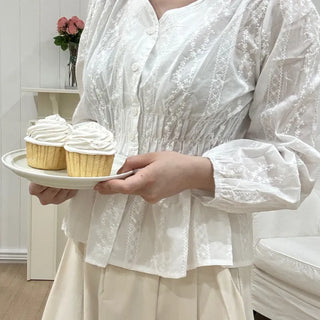 Kerry Flower Banding Blouse
