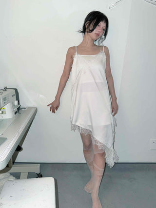 Floral Lace Slip Dress
