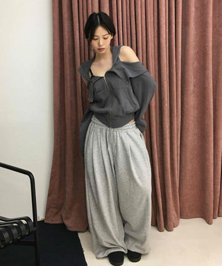 Cotton Balloon Fit Wide Elastic Waist Training Pants