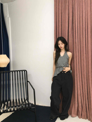 Basic Simple Elastic Waist Loose Fit Training Pants