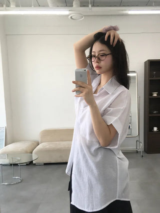 Bie Oversized Yoru Short Sleeve Shirt
