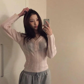 Daily Round Neck Cozy Slim Ribbed Knit