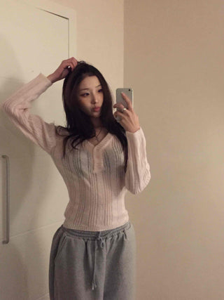 Daily Round Neck Cozy Slim Ribbed Knit