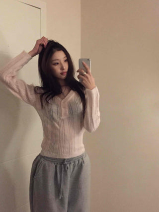 Daily Round Neck Cozy Slim Ribbed Knit