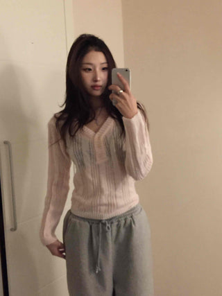 Daily Round Neck Cozy Slim Ribbed Knit