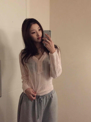 Daily Round Neck Cozy Slim Ribbed Knit