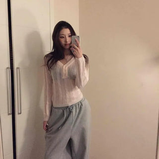Daily Round Neck Cozy Slim Ribbed Knit