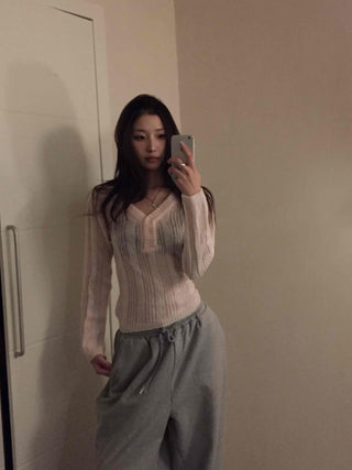 Daily Round Neck Cozy Slim Ribbed Knit