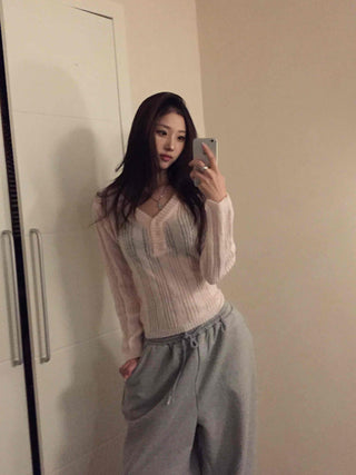 Daily Round Neck Cozy Slim Ribbed Knit