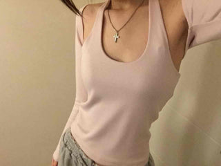 Layered Cold Shoulder Square Neck Bolero Set