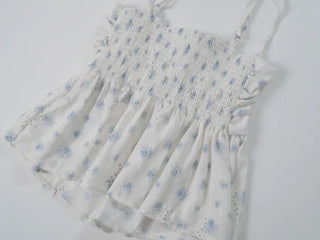 Dael Flower Punching Sleeveless Top
