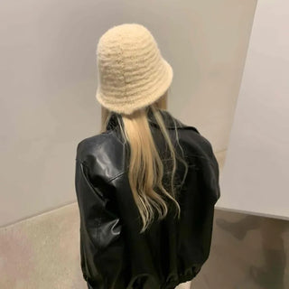 Glossy Balloon Sleeve Zip-up MA-1 Jumper