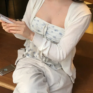Yure Summer Basic Loose Fit Cardigan