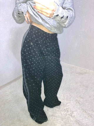 Leopard Animal Elastic Waist Semi-Wide Training Pants