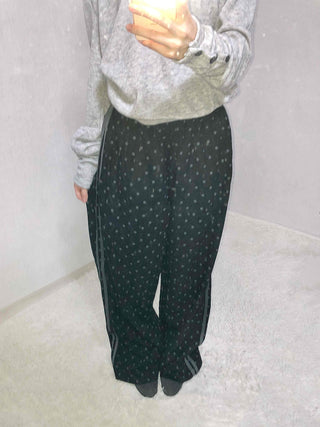 Leopard Animal Elastic Waist Semi-Wide Training Pants