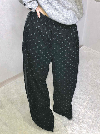 Leopard Animal Elastic Waist Semi-Wide Training Pants