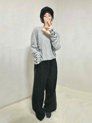 Leopard Animal Elastic Waist Semi-Wide Training Pants