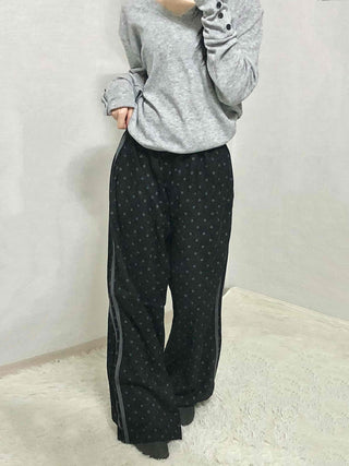 Leopard Animal Elastic Waist Semi-Wide Training Pants