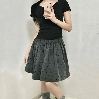 Minimal Slim Fit Square Neck Short Sleeve T-shirt