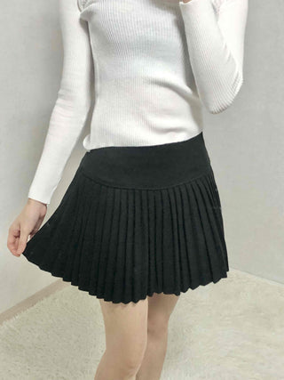 Classic Campus High-Waisted Flare Mini Skirt