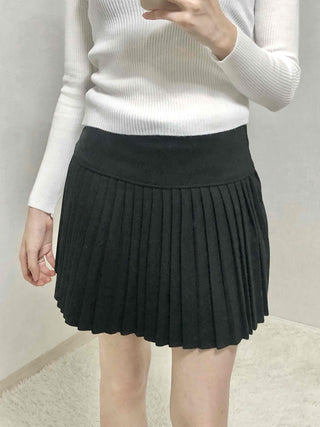 Classic Campus High-Waisted Flare Mini Skirt