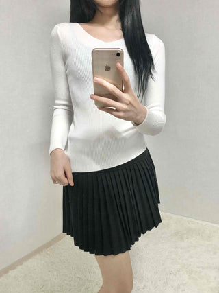 Classic Campus High-Waisted Flare Mini Skirt