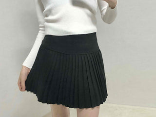 Classic Campus High-Waisted Flare Mini Skirt